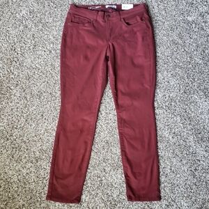 Burgundy Skinny Pants